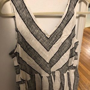 NWT Striped peplum top